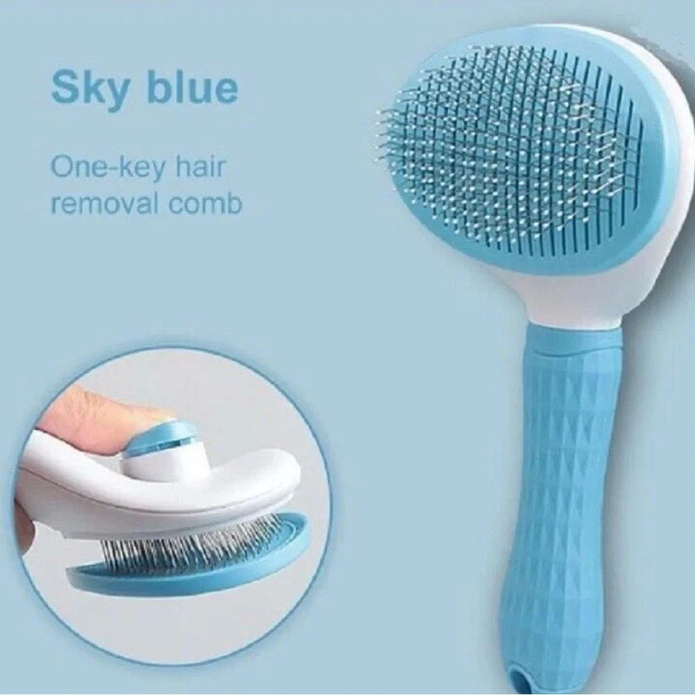 Blue Cat Grooming Brush
